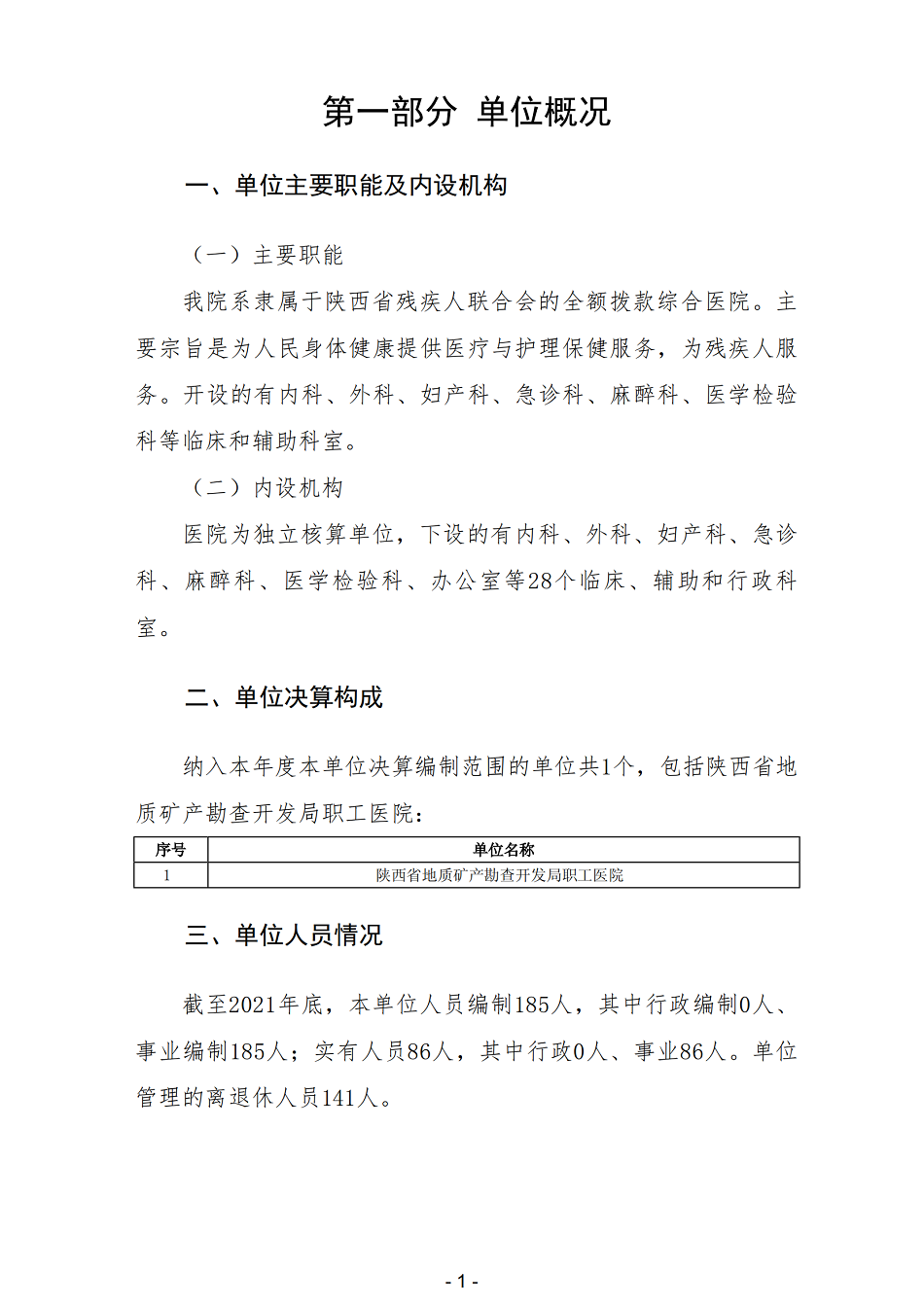 2021年陕西省地质矿产勘查开发局职工医院部门决算_03.png